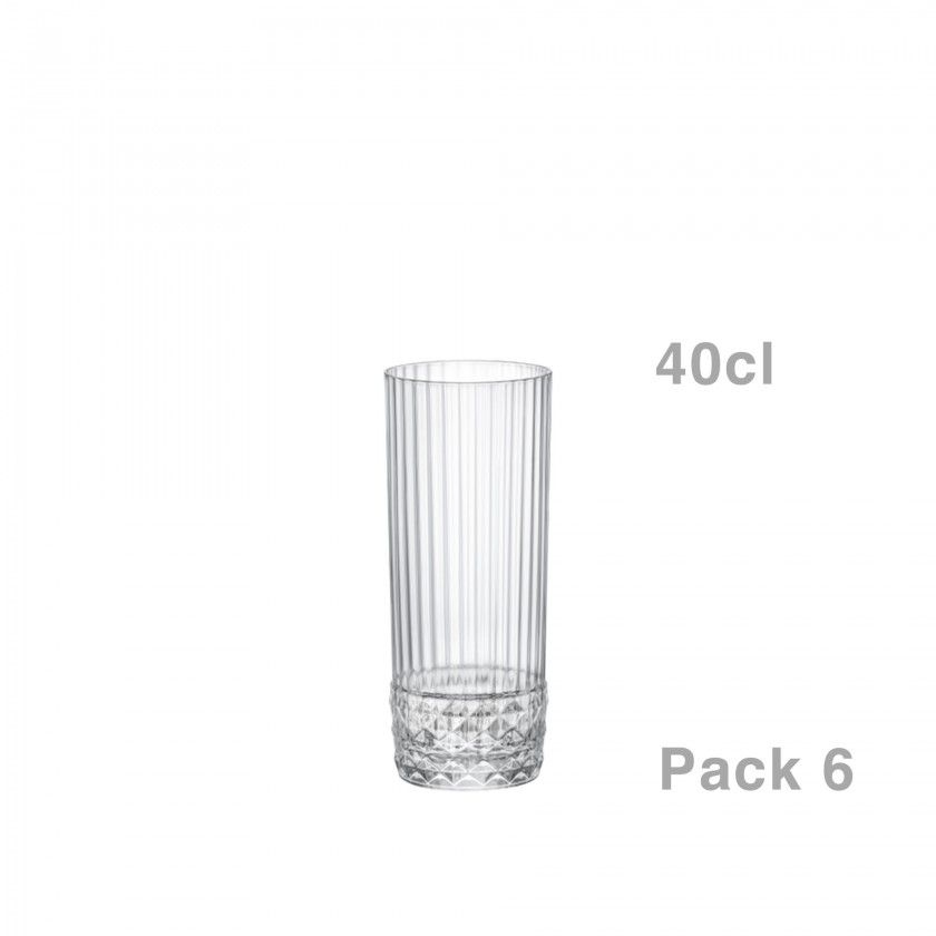 Copo Vidro America 20s sem P Long Drink 40cl Pack 6
