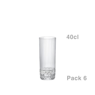 Copo Vidro America 20s sem Pé Long Drink 40cl Pack 6