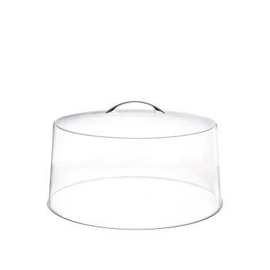 Camp�nula Policarbonato com Pega Metal Redonda 35X15cm