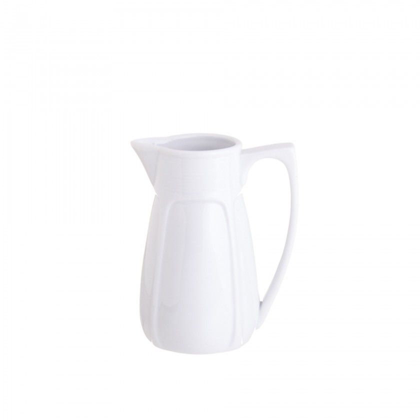 Jarro Porcelana Branco 500ml 8X13.5cm