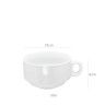 Chvena Almoadeira Porcelana com Asa 300ml 10X6cm