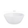 Saladeira Vidro Opaco Zelie Branco 24cm