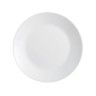 Prato Vidro Opaco Zelie Raso Branco 25cm