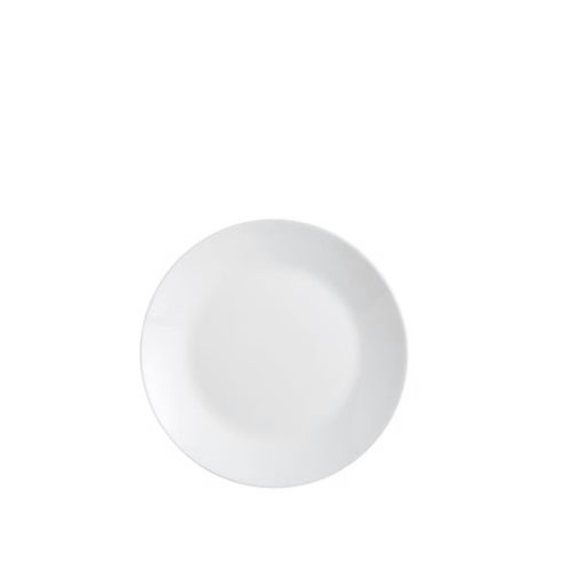 Prato Vidro Opaco Sobremesa Branco