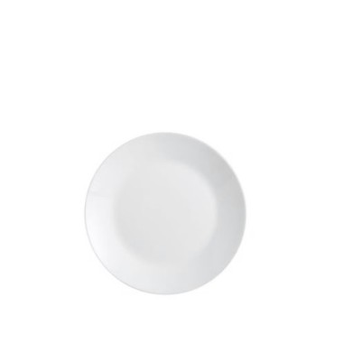 Prato Vidro Opaco Sobremesa Branco