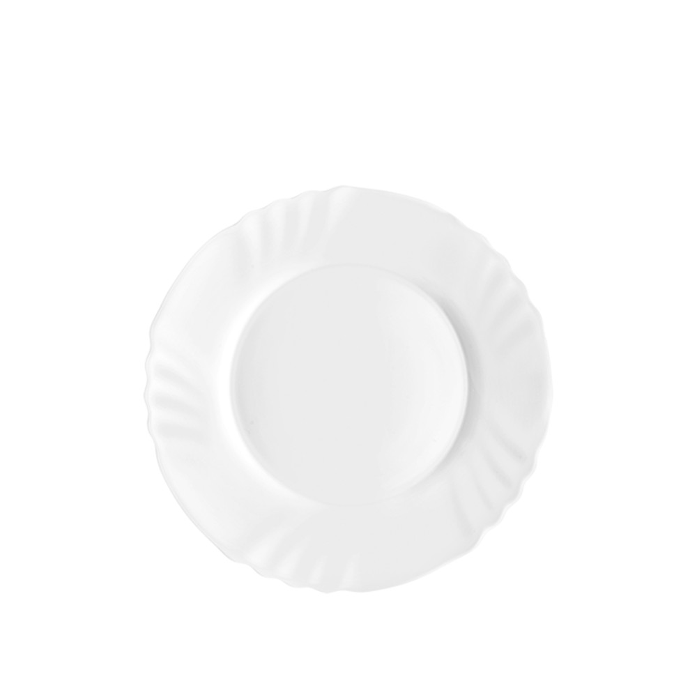 Prato Vidro Opaco Sobremesa Branco