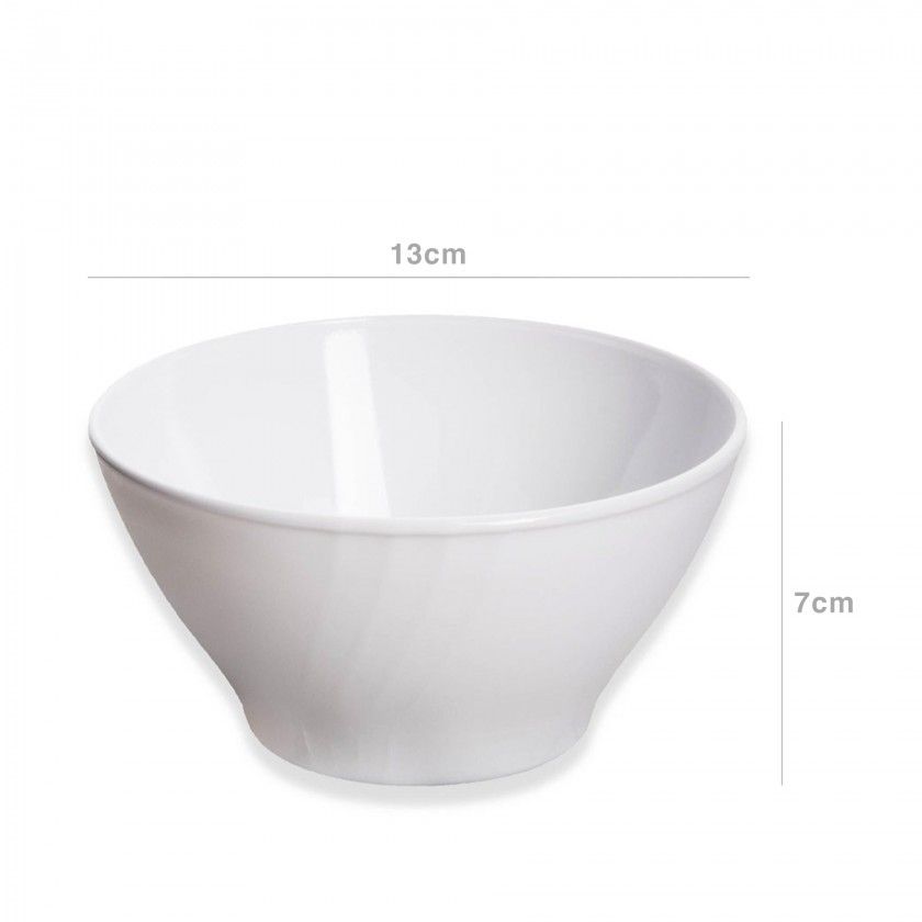 Tigela Vidro Opaco Ebro Branco 13X7cm Tigela Vidro Opaco Ebro Branco 13X7cm