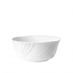 Saladeira Vidro Opaco Ebro Branco 23X9.8cm