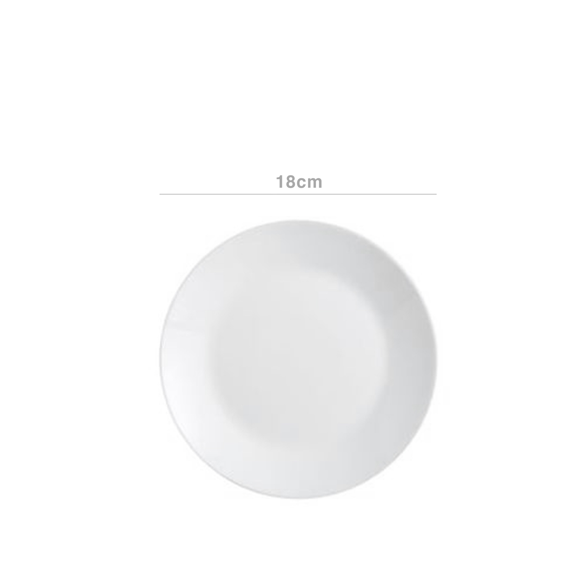 Prato Vidro Opaco Sobremesa Branco