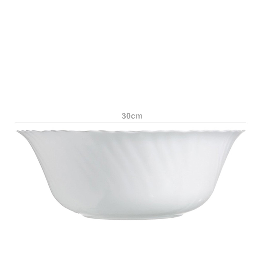 Saladeira Vidro Opaco Feston Branco