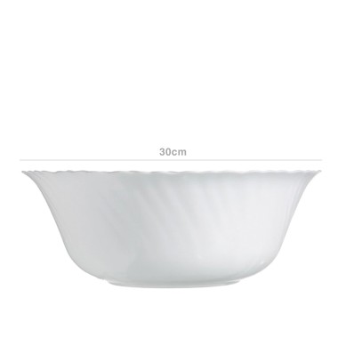 Saladeira Vidro Opaco Feston Branco