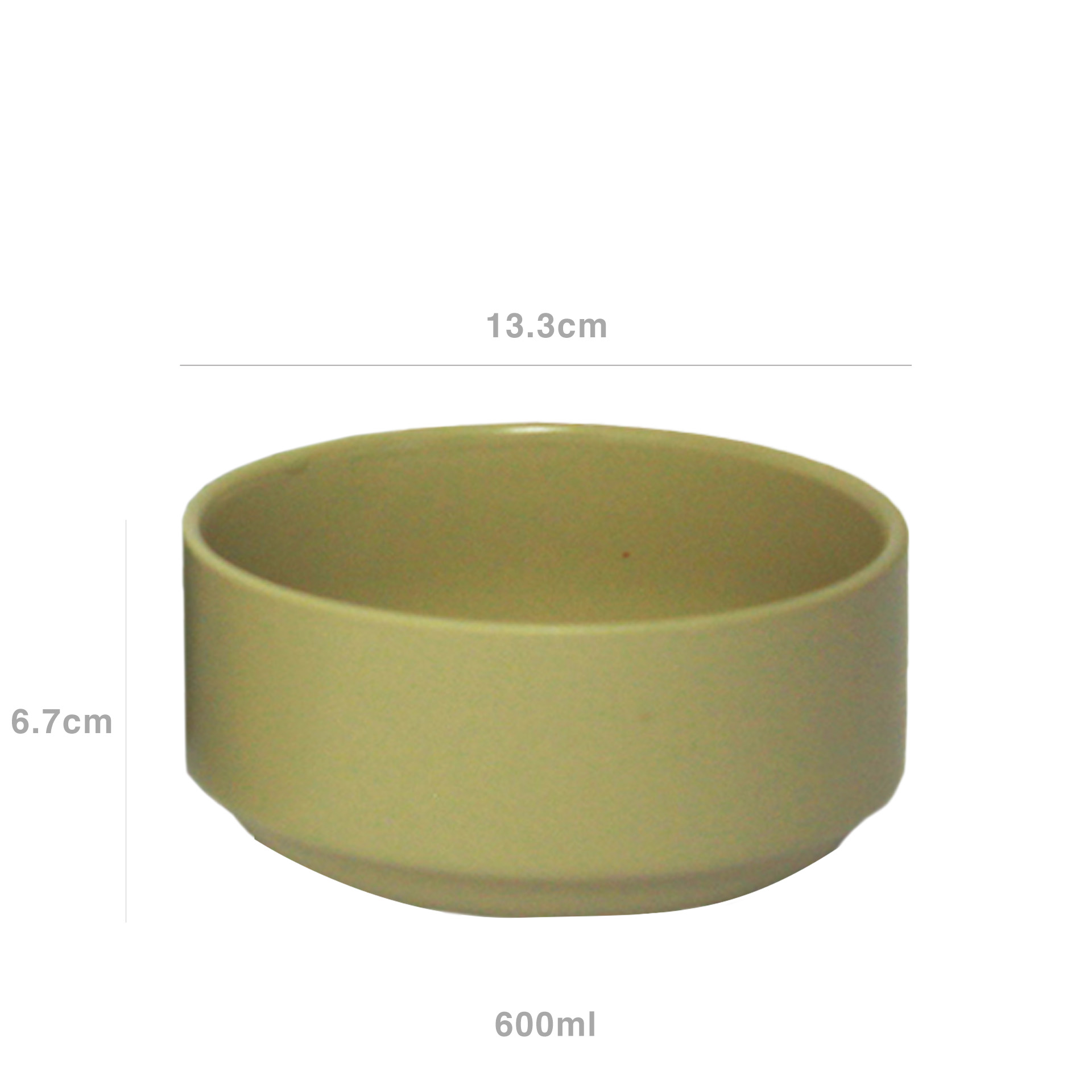 Tigela Cerâmica Redonda 600ml 13.3X6.7cm