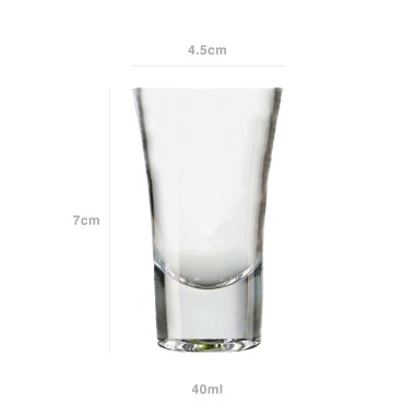 Copo Shot Jalisco 40ml 4.5X7cm Pack 6