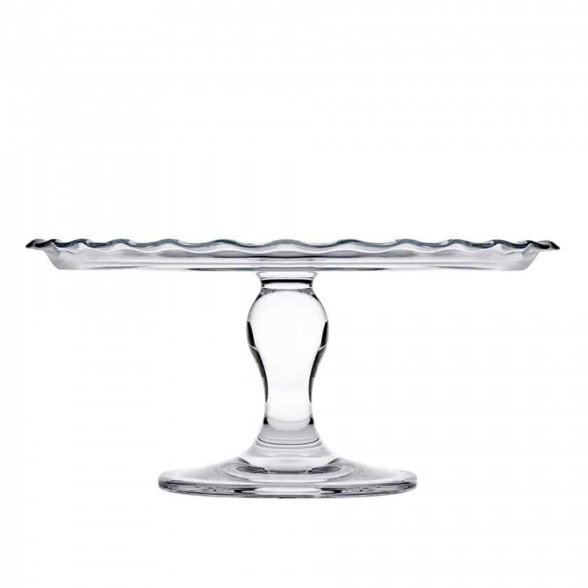 Prato Bolo com P Vidro Petite Ptisserie 26cm