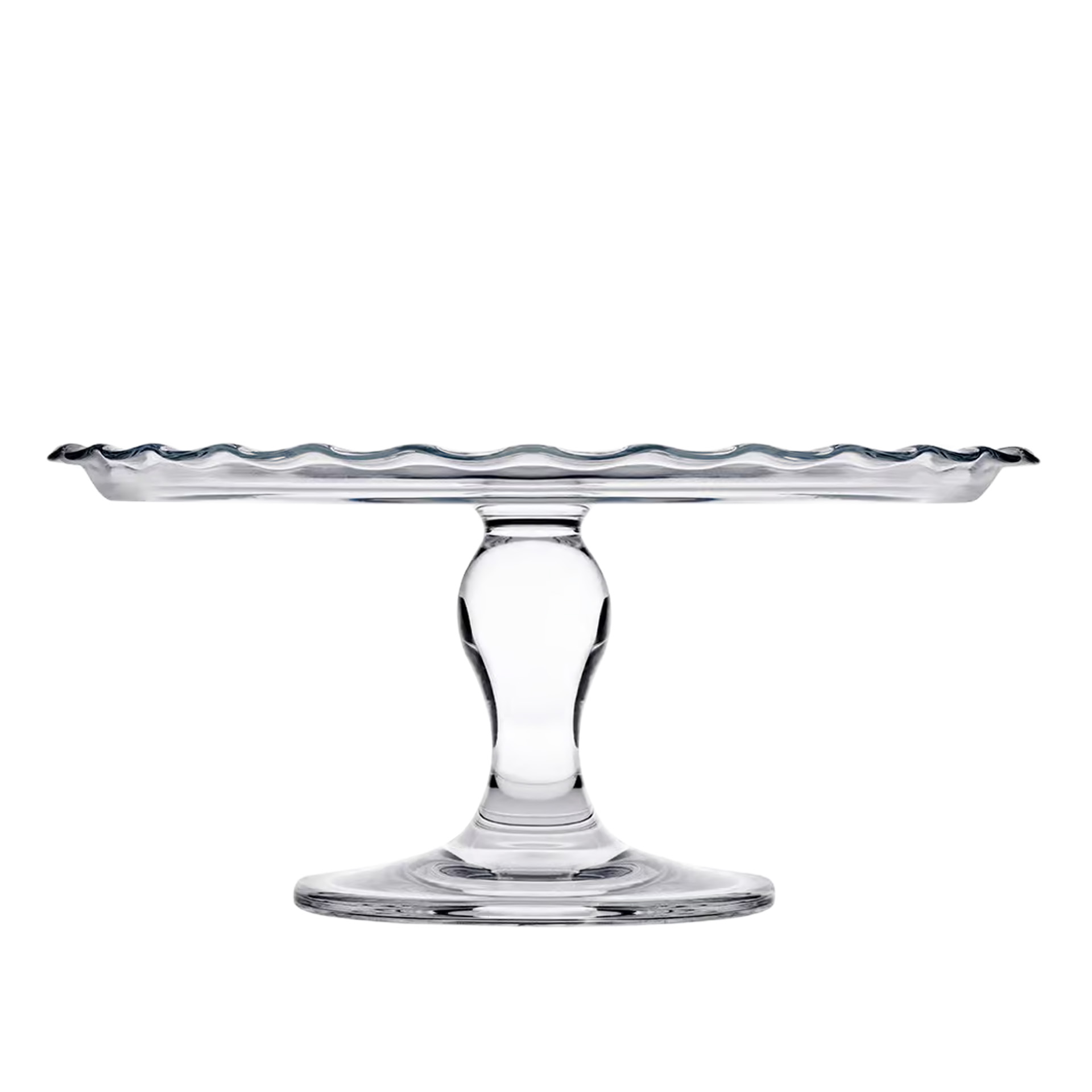 Prato Bolo com Pé Vidro Petite Pâtisserie 26cm