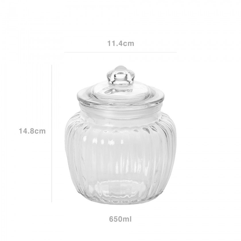 Frasco Vidro Redondo 650ml 11.4X14.8cm Frasco Vidro Redondo 650ml 11.4X14.8cm