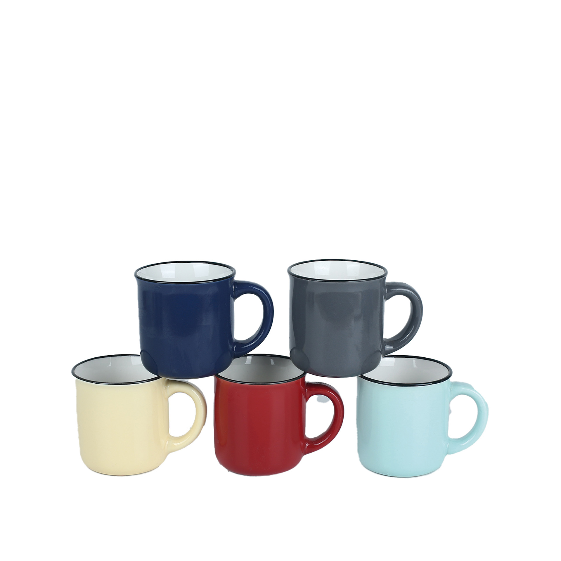 Caneca Cerâmica Redonda 170ml 6.5X6.8cm