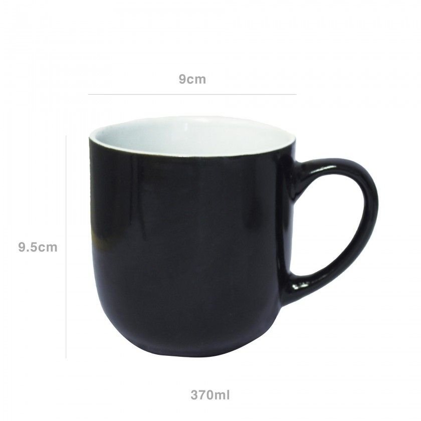 Caneca Cerâmica Redonda 370ml 9X9.5cm Caneca Cerâmica Redonda 370ml 9X9.5cm