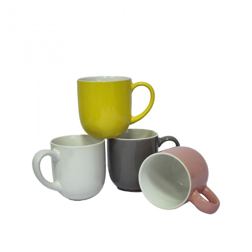 Caneca Cerâmica Redonda 370ml 9X9.5cm Caneca Cerâmica Redonda 370ml 9X9.5cm