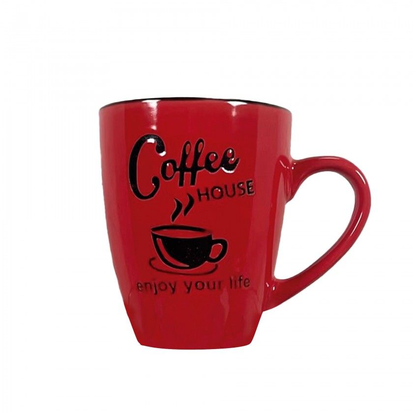 Caneca Cermica Coffe Redonda 465ml 9X11cm