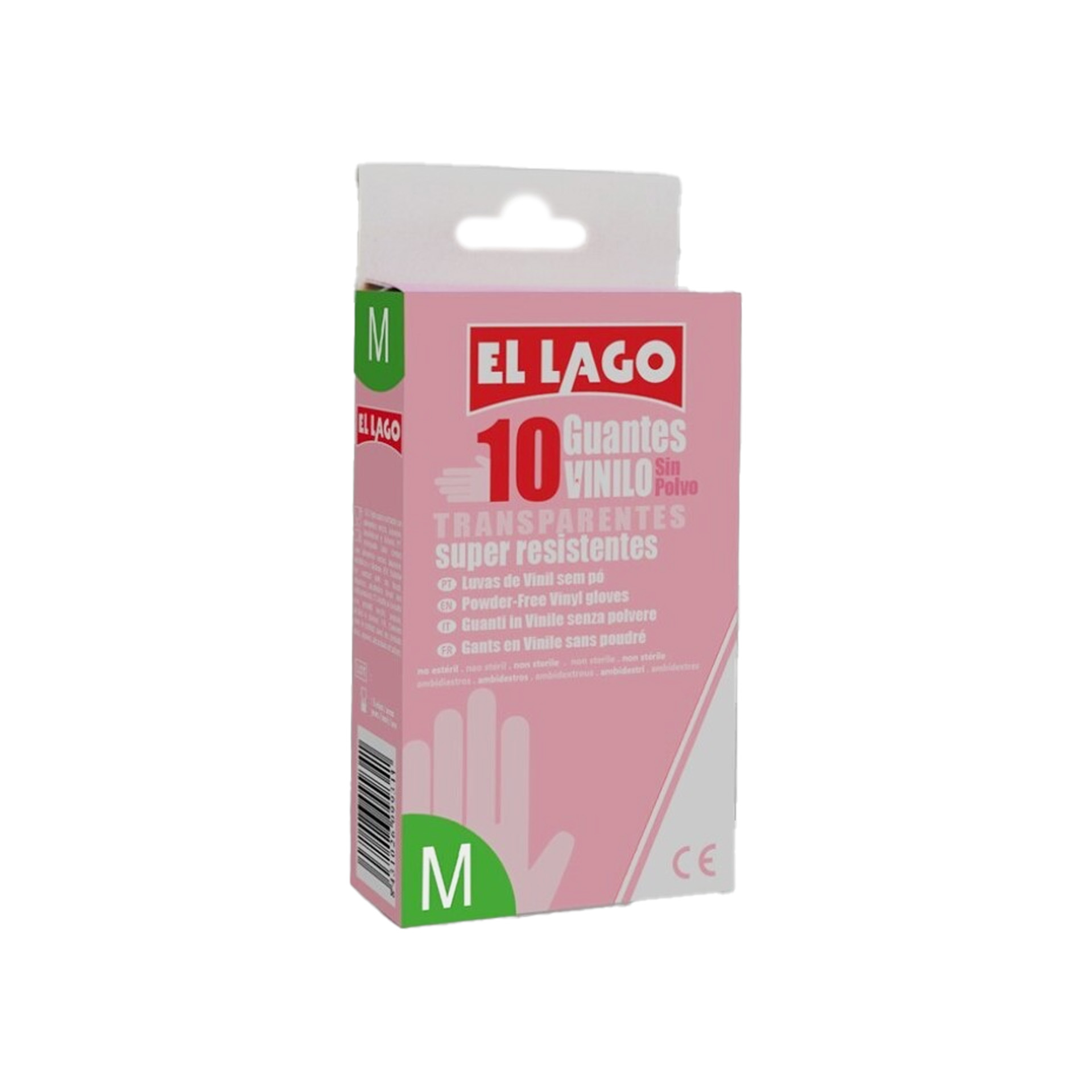 Luva El Lago Vinil sem Pó Pack 10