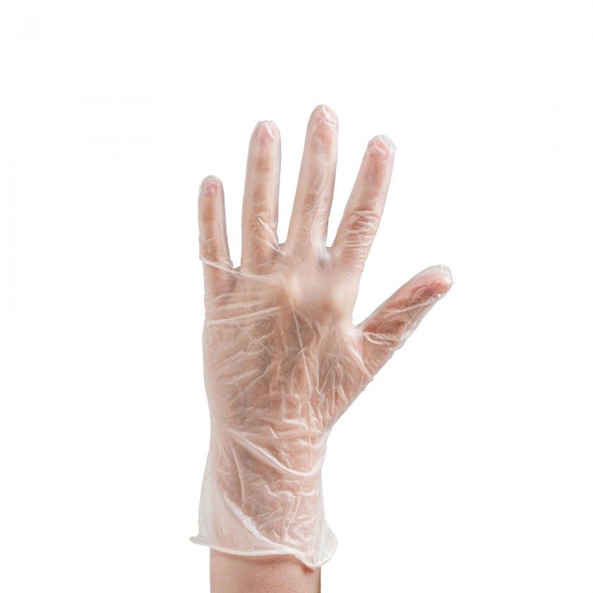 Luvas Vinil Transparente Tamanho L Pack 100