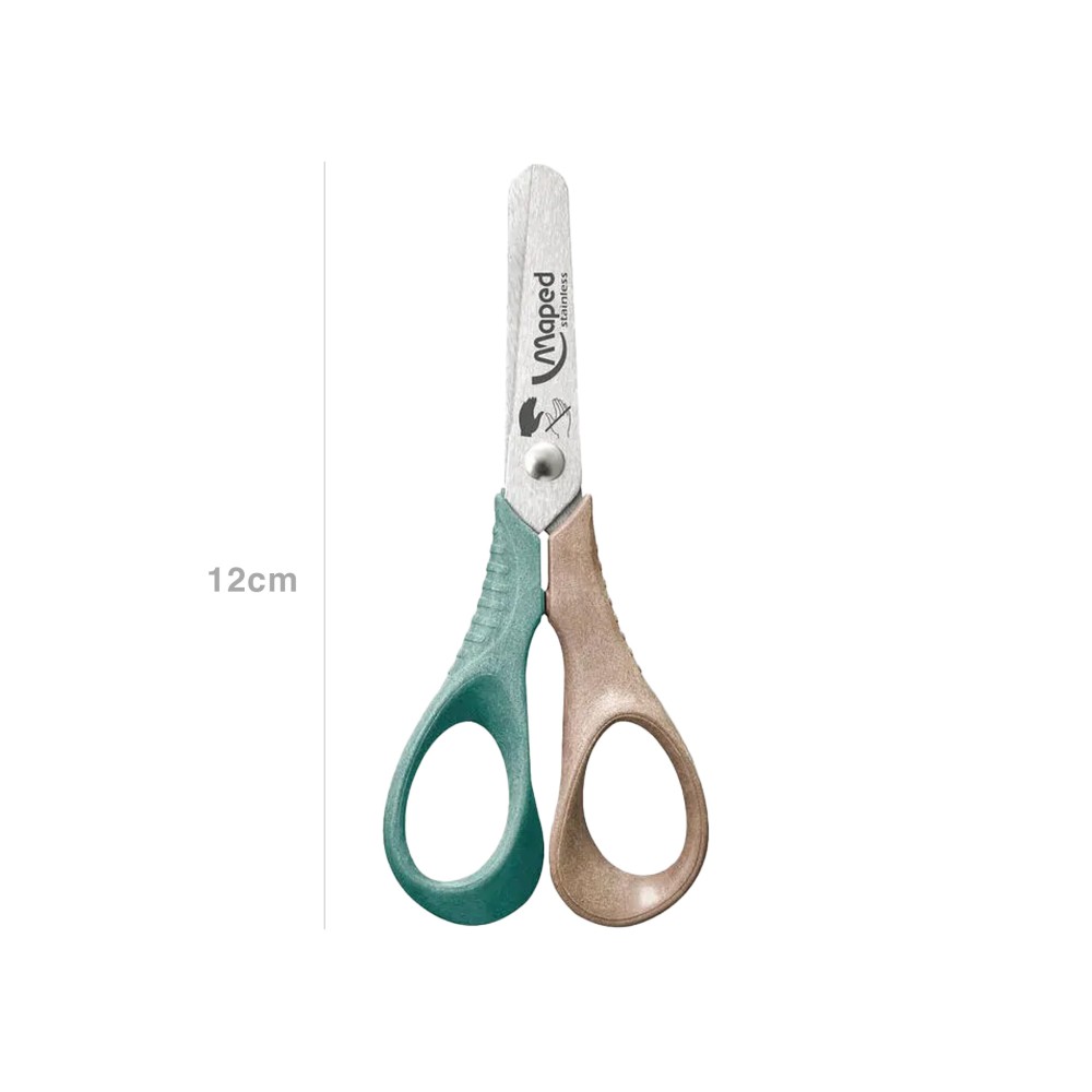 Tesoura Wood Maped Esquerdino 12cm