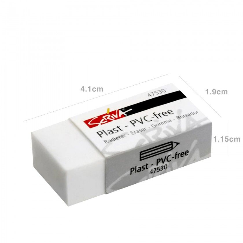 Borracha Scriva Branca 41X19X11.5mm Borracha Scriva Branca 41X19X11.5mm