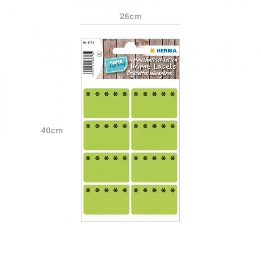 Rótulo Herma para Frio Verde 26X40cm Rótulo Herma para Frio Verde 26X40cm