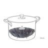 Grelha Cozinhar Vapor Extensível Lacor Redonda 13.5/20cm Grelha Cozinhar Vapor Extensível Lacor Redonda 13.5/20cm