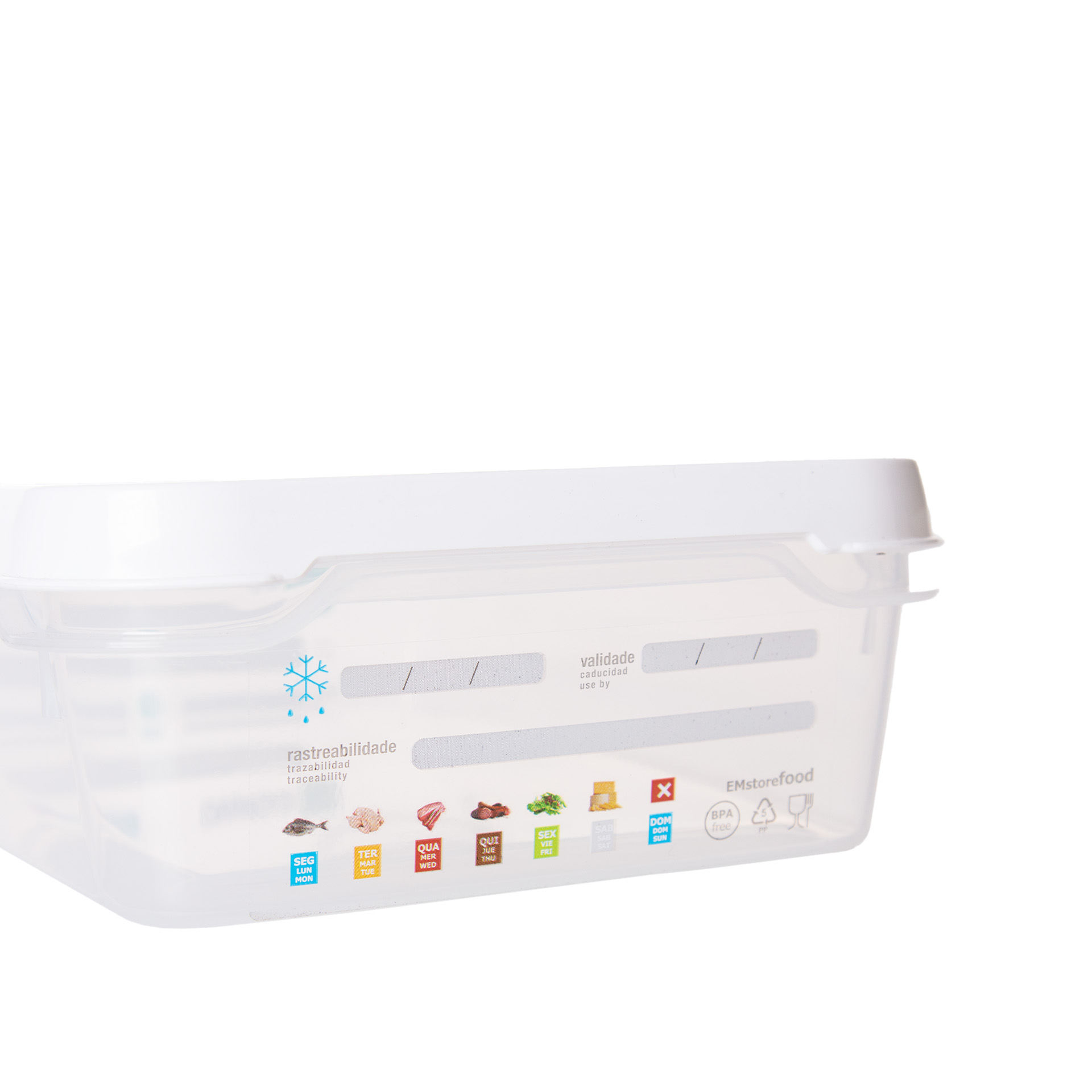 Caixa Hermética Plástica Gowo com Tampa Retangular