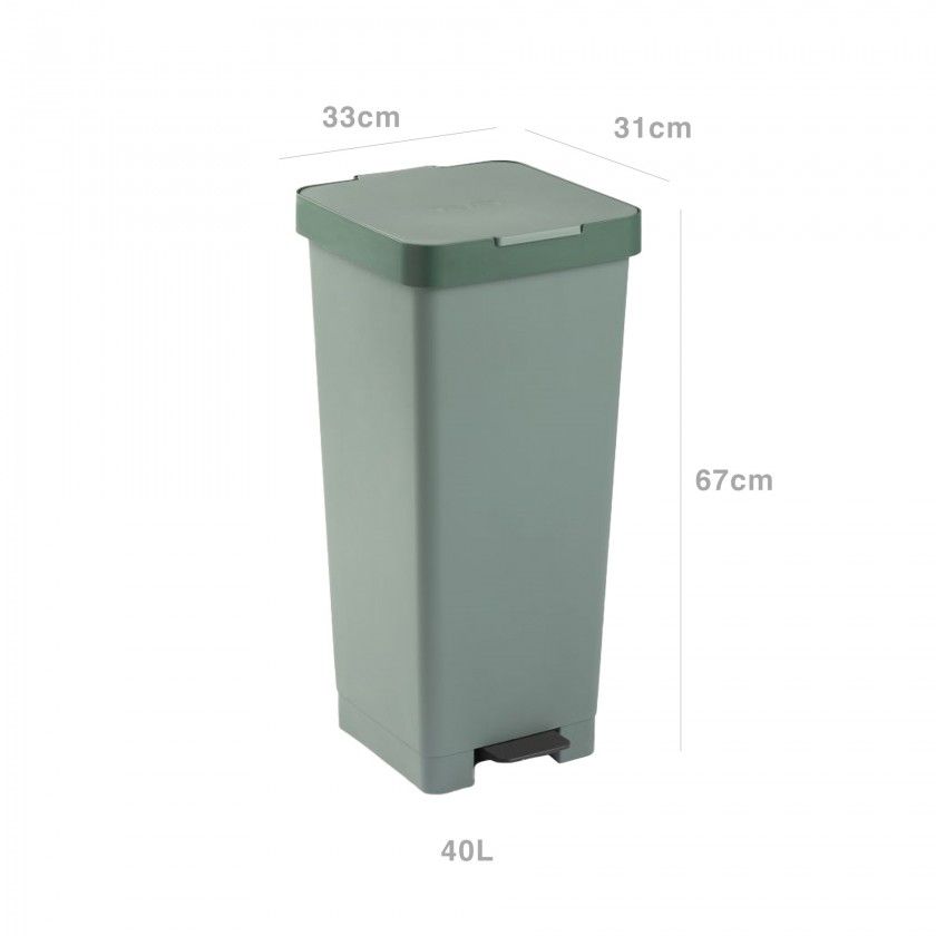 Balde Lixo com Pedal Smart 40L 33X31X67cm Balde Lixo com Pedal Smart 40L 33X31X67cm