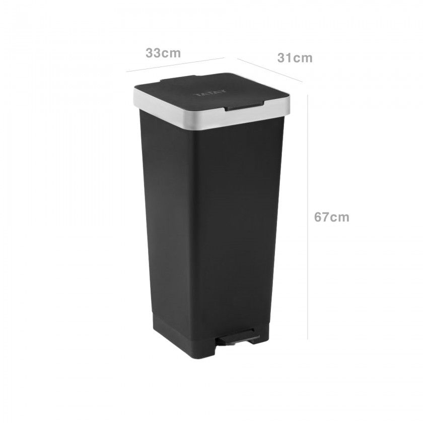 Balde Lixo com Pedal Smart 40L 33X31X67cm Balde Lixo com Pedal Smart 40L 33X31X67cm