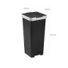 Balde Lixo com Pedal Smart 40L 33X31X67cm