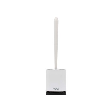 Escovilhão Wc Silicone Flexível Branco 11.2X6.2X42cm