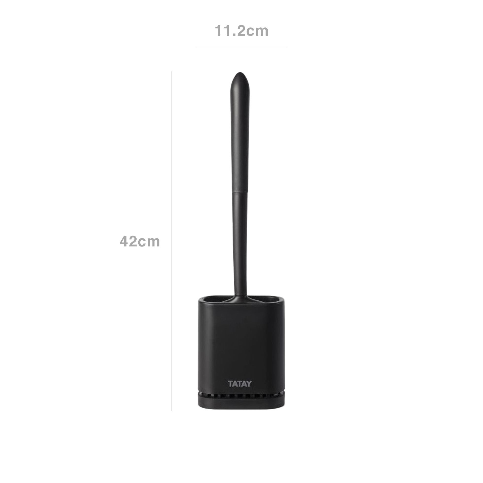 Escovilhão Wc Silicone Flexível 11.2X6.2X42cm