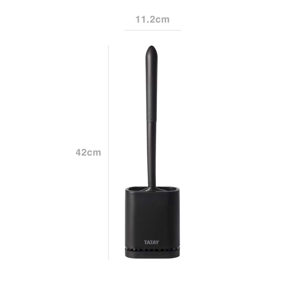 Escovilhão Wc Silicone Flexível 11.2X6.2X42cm