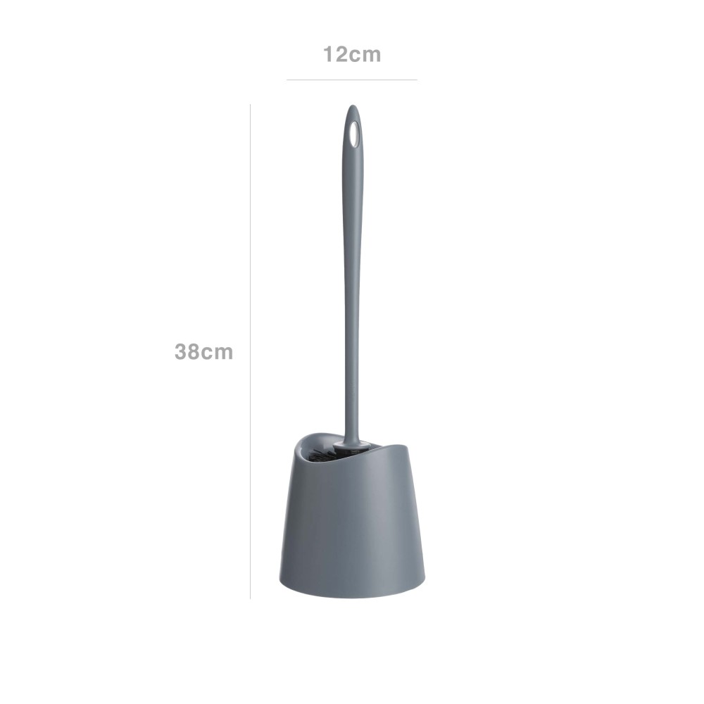 Escovilh�o WC Standard Cinzento 12X38cm