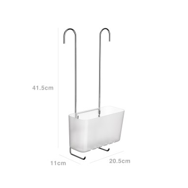 Cesto Cabide WC Standard Simples Glacé 20.5X11X41.5cm