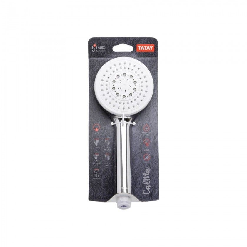 Chuveiro Cromado Calma 5 Jatos Redondo 10.5cm Chuveiro Cromado Calma 5 Jatos Redondo 10.5cm