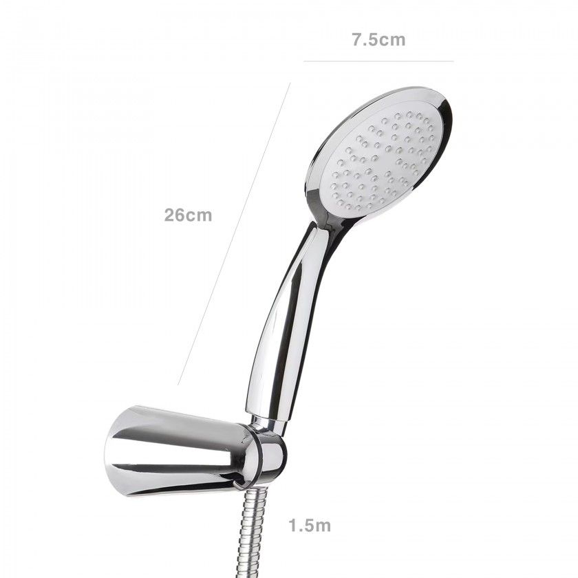 Conjunto Duche Alcala Chuveiro + Mangueira 1.5M 16X7.5X26cm Conjunto Duche Alcala Chuveiro + Mangueira 1.5M 16X7.5X26cm