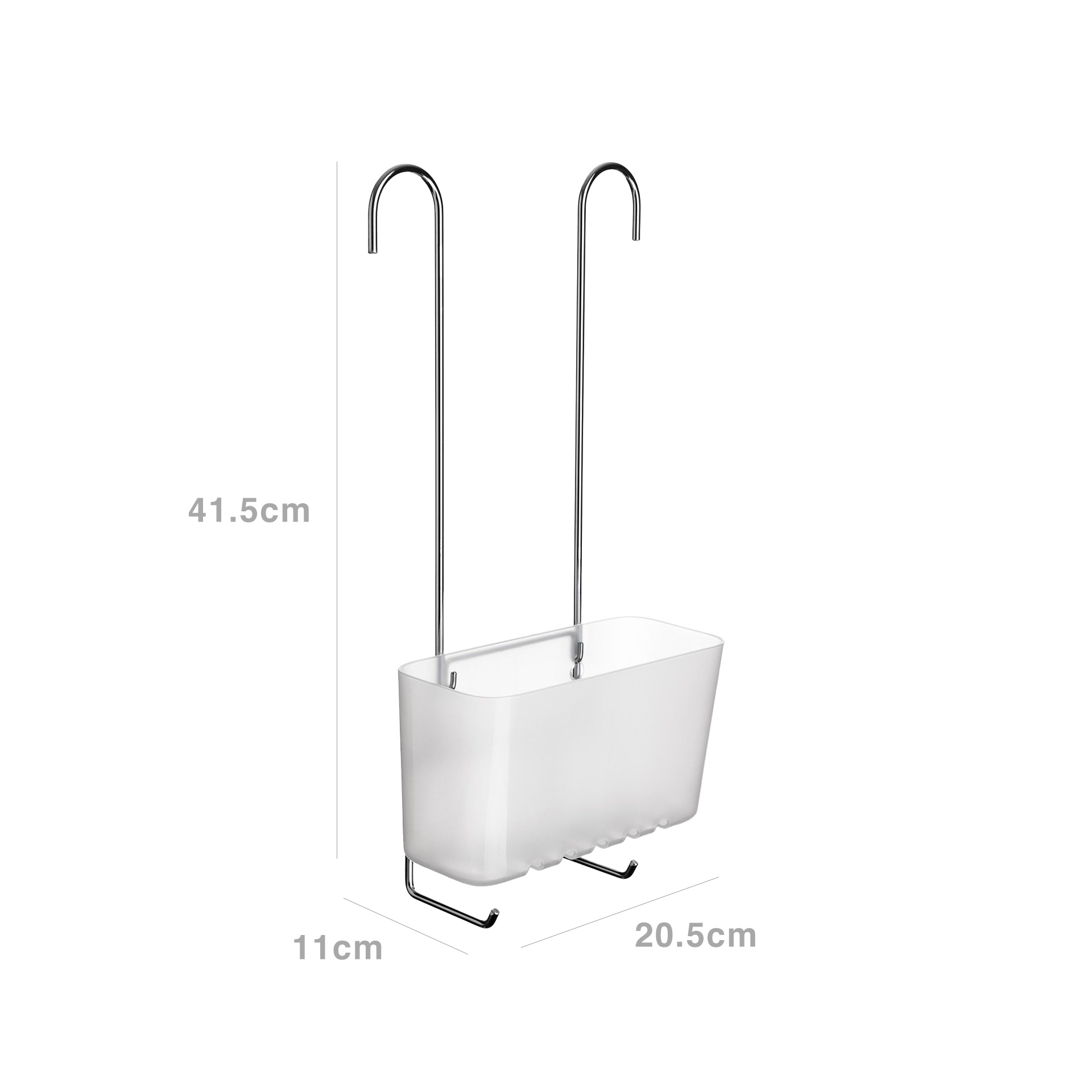 Cesto Cabide WC Standard Simples Glacé 20.5X11X41.5cm