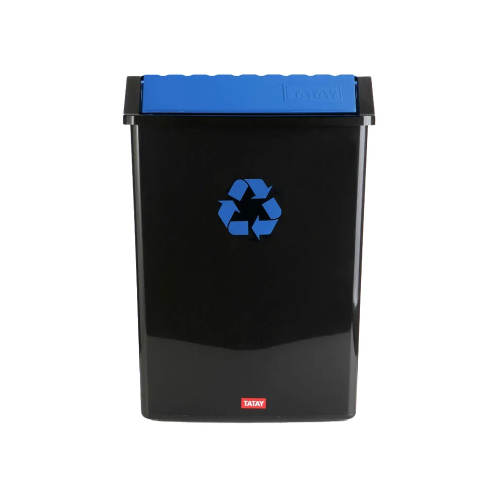 Balde Reciclagem com Tampa Basculante 50L 40.5X33.5X57.5cm