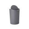 Balde WC com Tampa Basculante Standard Cinzento 6L 19X28cm