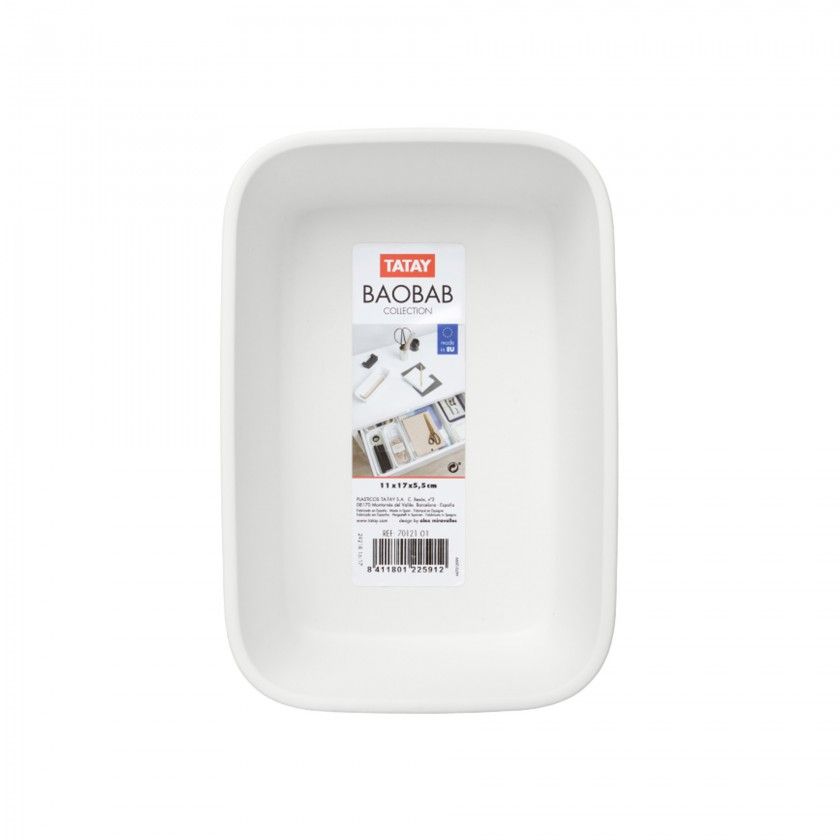 Organizador Baobab Branco A6 700ml 11.3X17X5.6cm Organizador Baobab Branco A6 700ml 11.3X17X5.6cm