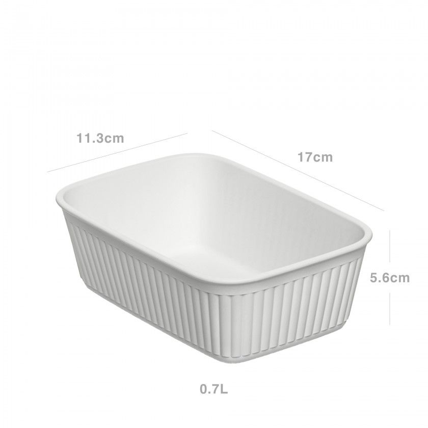 Organizador Baobab Branco A6 700ml 11.3X17X5.6cm Organizador Baobab Branco A6 700ml 11.3X17X5.6cm