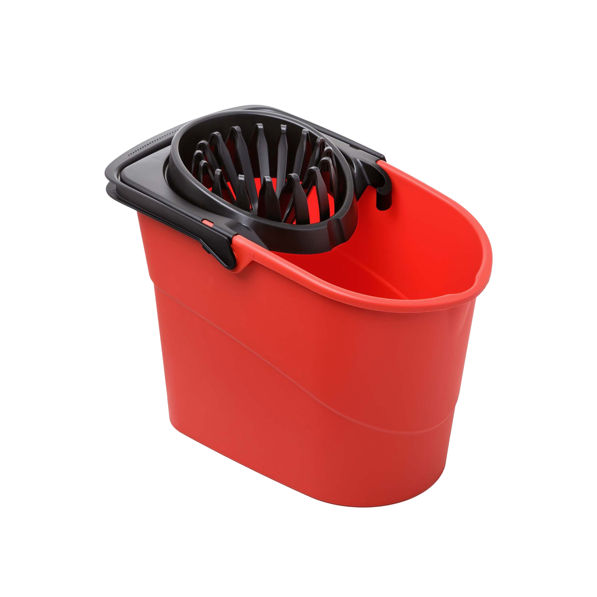 Balde com Espremedor Spider Vermelho 13L 26X41X33cm