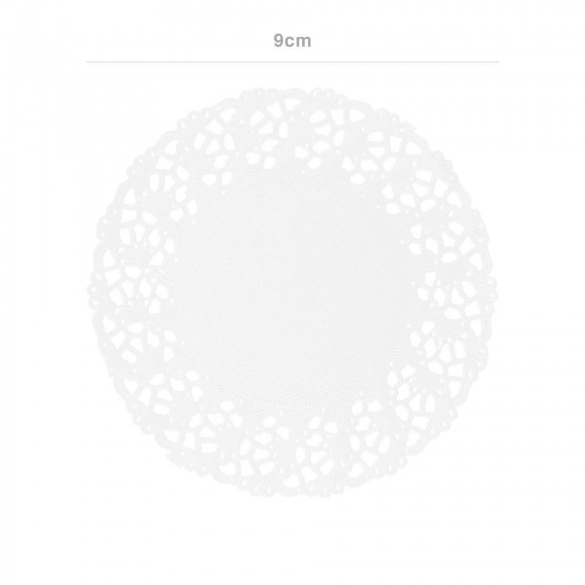 Naperon Natural Papel 53G/M2 9cm Pack 250