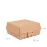 Saco Antigordura para Hambrguer 16X16.5cm Pack 500