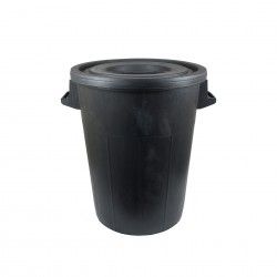 Contentor Lixo Preto 100L 62X66cm